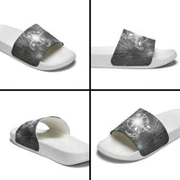 New Zealand Matariki Ururangi Slide Sandals Maori Moko Grey Galaxy LT05 - Polynesian Pride