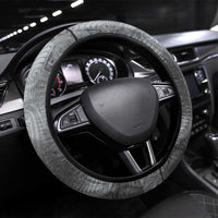 New Zealand Matariki Ururangi Steering Wheel Cover Maori Moko Grey Galaxy LT05 Universal Fit Grey - Polynesian Pride