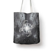 New Zealand Matariki Ururangi Tote Bag Maori Moko Grey Galaxy LT05 - Polynesian Pride