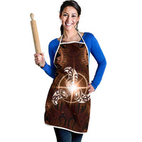 New Zealand Matariki Tupuanuku Apron Maori Moko Brown Galaxy LT05 - Polynesian Pride