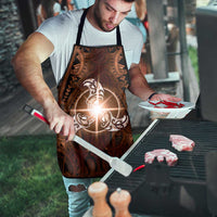 New Zealand Matariki Tupuanuku Apron Maori Moko Brown Galaxy LT05 - Polynesian Pride