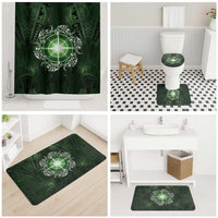 New Zealand Matariki Tupuarangi Bathroom Set Maori Moko Green Galaxy