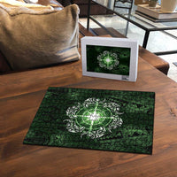 New Zealand Matariki Tupuarangi Puzzle Maori Moko Green Galaxy LT05 - Polynesian Pride
