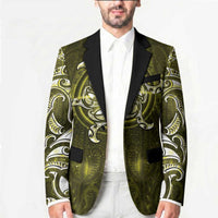 New Zealand Matariki Hiwaiterangi Blazer Maori Moko Yellow Galaxy