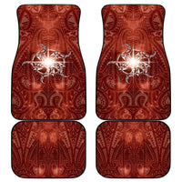 New Zealand Matariki Pohutukawa Car Mats Maori Moko Red Galaxy LT05 - Polynesian Pride
