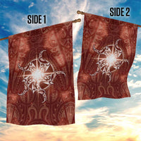New Zealand Matariki Pohutukawa Garden Flag Maori Moko Red Galaxy LT05 - Polynesian Pride