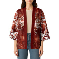 New Zealand Matariki Pohutukawa Kimono Maori Moko Red Galaxy LT05 - Polynesian Pride