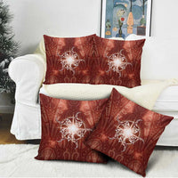New Zealand Matariki Pohutukawa Pillow Cover Maori Moko Red Galaxy LT05 - Polynesian Pride