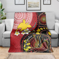 Papua New Guinea And Australia Aboriginal Blanket Bird Of Paradise And Kangaroo Together LT05 - Polynesian Pride