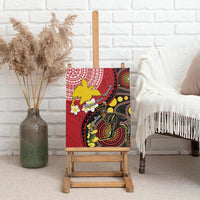 Papua New Guinea And Australia Aboriginal Canvas Wall Art Bird Of Paradise And Kangaroo Together LT05 - Polynesian Pride