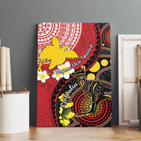 Papua New Guinea And Australia Aboriginal Canvas Wall Art Bird Of Paradise And Kangaroo Together LT05 - Polynesian Pride