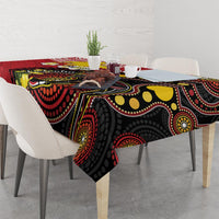 Papua New Guinea And Australia Aboriginal Tablecloth Bird Of Paradise And Kangaroo Together LT05 - Polynesian Pride