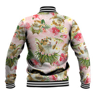 Hawaii Guinea Hula Pig Baseball Jacket Funny Tropical Style LT05 - Polynesian Pride