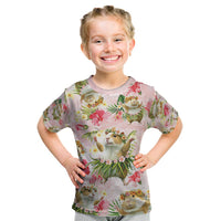 Hawaii Guinea Hula Pig Kid T Shirt Funny Tropical Style