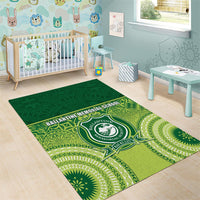 Ballantine Memorial School Area Rug With Fijian Tapa Pattern