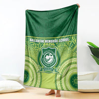 Ballantine Memorial School Blanket With Fijian Tapa Pattern