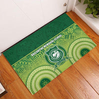 Ballantine Memorial School Rubber Doormat With Fijian Tapa Pattern