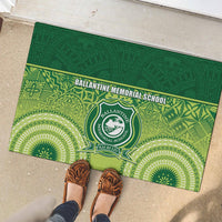 Ballantine Memorial School Rubber Doormat With Fijian Tapa Pattern