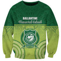 Personalised Ballantine Memorial School Sweatshirt With Fijian Tapa Pattern