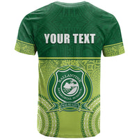 Personalised Ballantine Memorial School T Shirt With Fijian Tapa Pattern