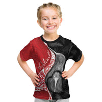 New Zealand Aotearoa Kid T Shirt Kiwi Fern Maori Pattern Red Version