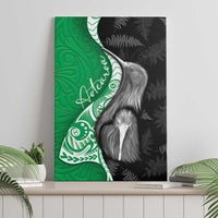 New Zealand Aotearoa Canvas Wall Art Kiwi Fern Maori Pattern Green Version LT05 - Polynesian Pride