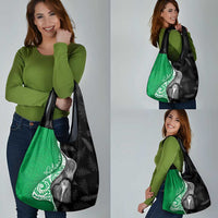 New Zealand Aotearoa Grocery Bag Kiwi Fern Maori Pattern Green Version LT05 - Polynesian Pride