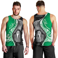 New Zealand Aotearoa Men Tank Top Kiwi Fern Maori Pattern Green Version LT05 - Polynesian Pride