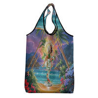 Aloha Hawaii Grocery Bag Hula Martini Tropical Vibes LT05 - Polynesian Pride