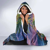 Aloha Hawaii Hooded Blanket Hula Martini Tropical Vibes - Polynesian Pride