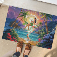 Aloha Hawaii Rubber Doormat Hula Martini Tropical Vibes LT05 - Polynesian Pride