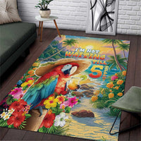 Hawaii Parrot Area Rug Im Not Waiting Till 5 Oclock