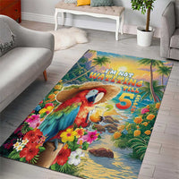Hawaii Parrot Area Rug Im Not Waiting Till 5 Oclock