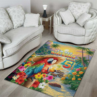 Hawaii Parrot Area Rug Im Not Waiting Till 5 Oclock