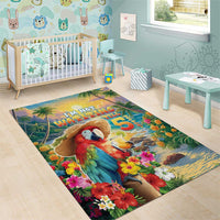 Hawaii Parrot Area Rug Im Not Waiting Till 5 Oclock