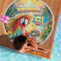 Hawaii Parrot Beach Blanket Im Not Waiting Till 5 Oclock LT05 - Polynesian Pride