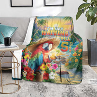 Hawaii Parrot Blanket Im Not Waiting Till 5 Oclock LT05 - Polynesian Pride