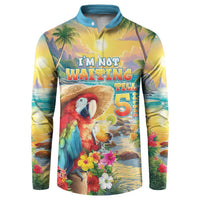 Hawaii Parrot Button Sweatshirt Im Not Waiting Till 5 Oclock LT05 Colorful - Polynesian Pride