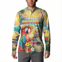 Hawaii Parrot Button Sweatshirt Im Not Waiting Till 5 Oclock LT05 - Polynesian Pride