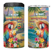Hawaii Parrot 4 in 1 Can Cooler Tumbler Im Not Waiting Till 5 Oclock LT05 One Size: 16 oz Colorful - Polynesian Pride