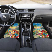 Hawaii Parrot Car Mats Im Not Waiting Till 5 Oclock LT05 Set 2pcs - Front Colorful - Polynesian Pride