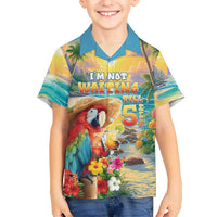 Hawaii Parrot Family Matching Mermaid Dress and Hawaiian Shirt Im Not Waiting Till 5 Oclock