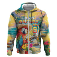 Hawaii Parrot Hoodie Im Not Waiting Till 5 Oclock LT05 Zip Hoodie Colorful - Polynesian Pride