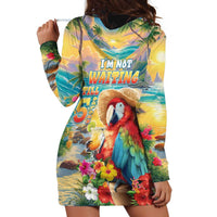 Hawaii Parrot Hoodie Dress Im Not Waiting Till 5 Oclock LT05 - Polynesian Pride