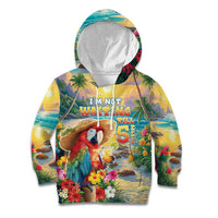 Hawaii Parrot Kid Hoodie Im Not Waiting Till 5 Oclock LT05 Hoodie Colorful - Polynesian Pride