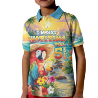 Hawaii Parrot Kid Polo Shirt Im Not Waiting Till 5 Oclock - Polynesian Pride