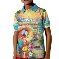Hawaii Parrot Kid Polo Shirt Im Not Waiting Till 5 Oclock LT05 Kid Colorful - Polynesian Pride