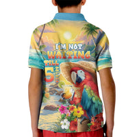 Hawaii Parrot Kid Polo Shirt Im Not Waiting Till 5 Oclock LT05 - Polynesian Pride