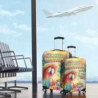 Hawaii Parrot Luggage Cover Im Not Waiting Till 5 Oclock LT05 - Polynesian Pride