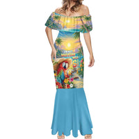 Hawaii Parrot Mermaid Dress Im Not Waiting Till 5 Oclock LT05 - Polynesian Pride